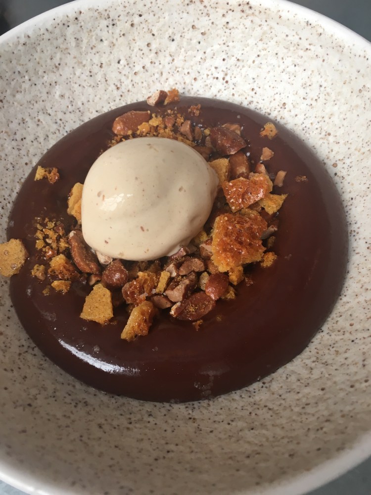 Chocolate, peanut butter, honeycomb